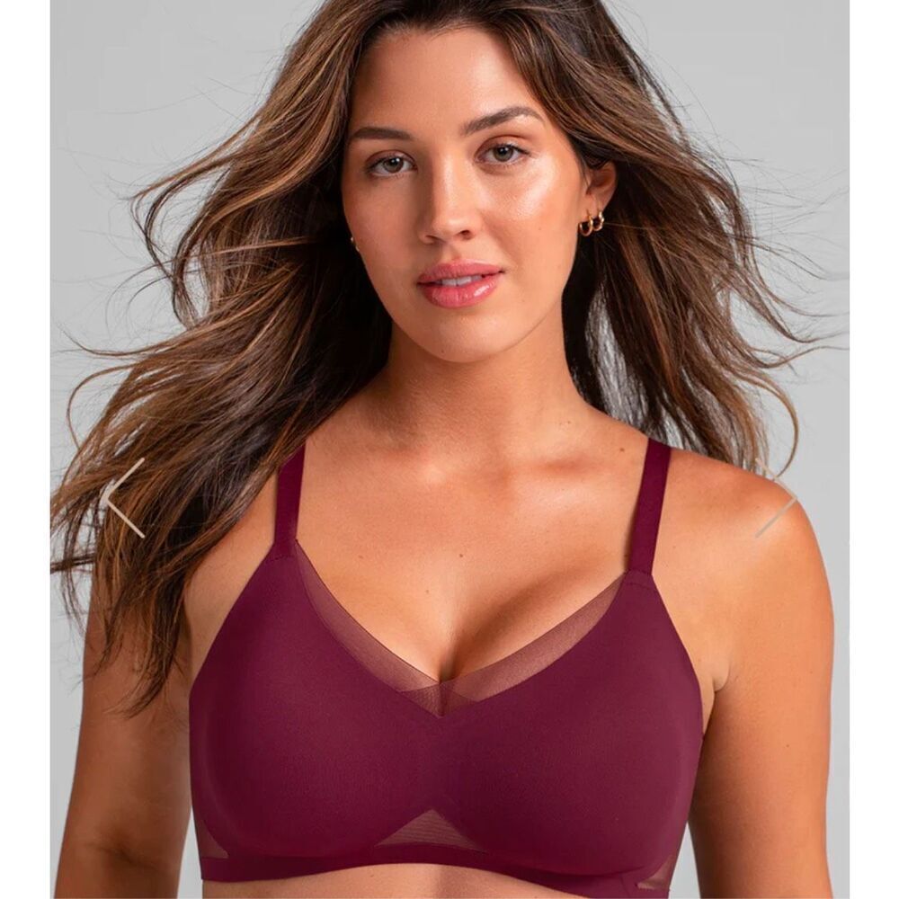 Honeylove Silhouette Bra in color Fig size 1X